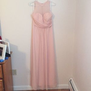Bill Levkoff bridesmaid/prom dress blush pink gown